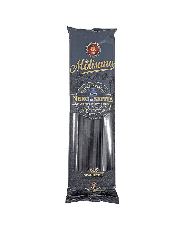 La Molisana Durum Wheat Bronze Cut Pasta Spaghetti Squid Ink n.615 500g