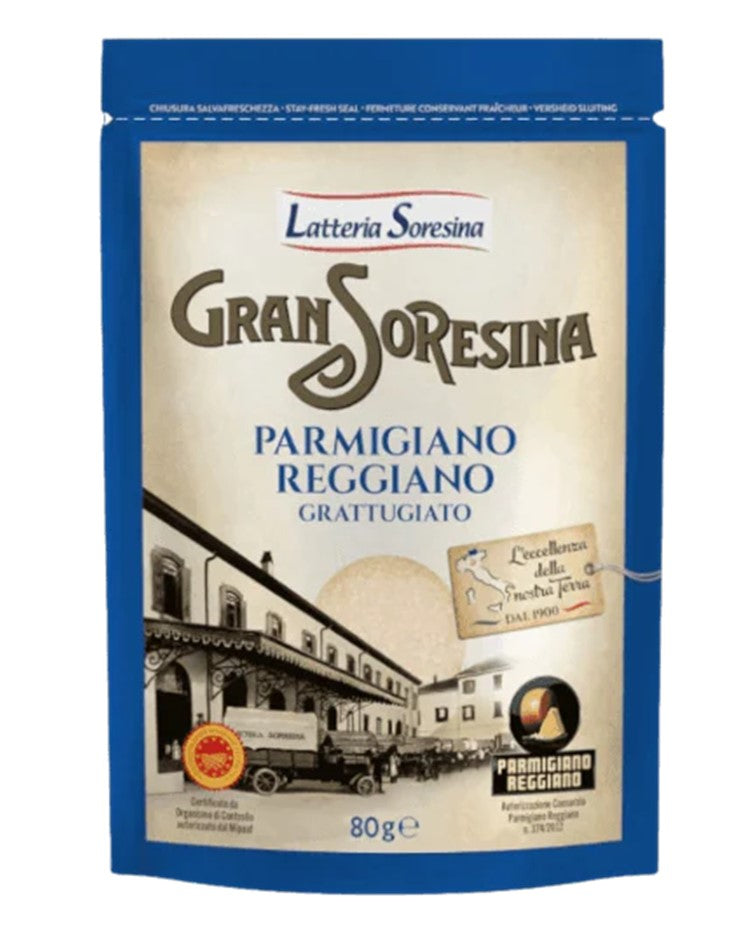 Latteria Soresina Grated Parmesan Parmegiano Reggiano DOP 80g