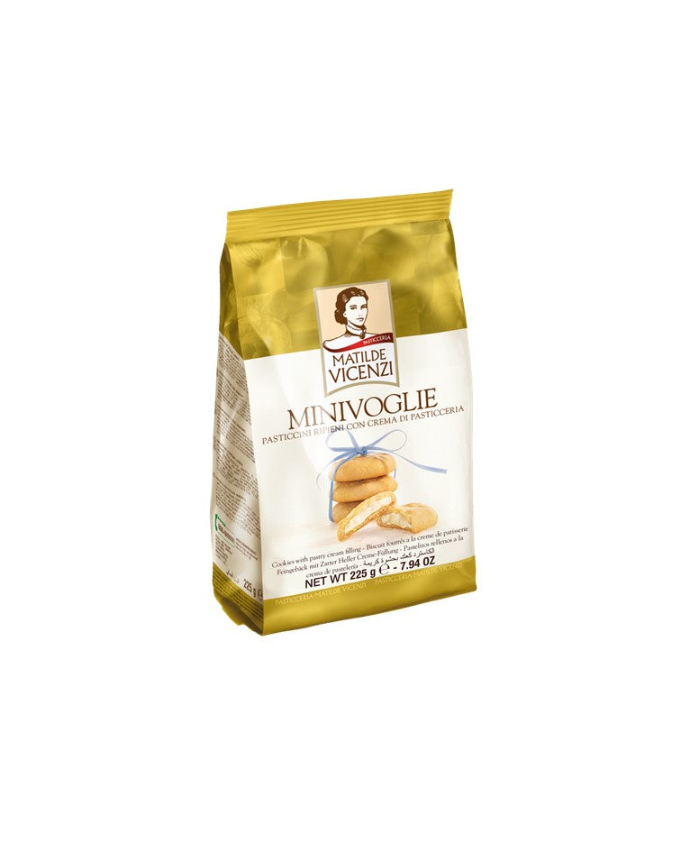 Matilde Vicenzi Minivoglie Cookies with Pastry Cream Filling 225g