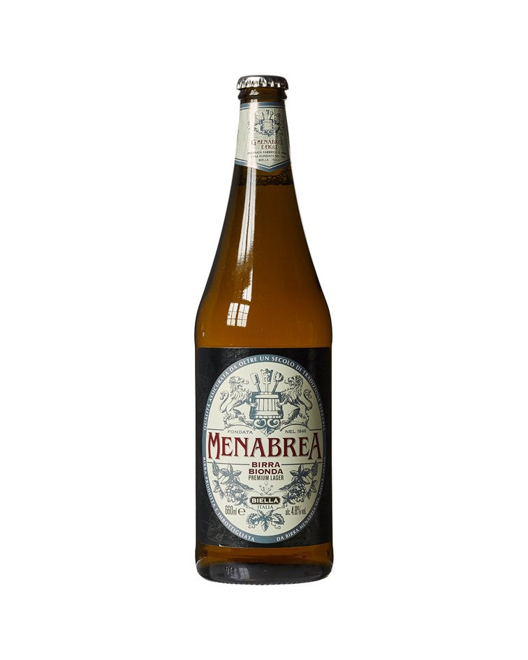 Menabrea Birra Bionda Premium Larger 4.8% Vol 660ml