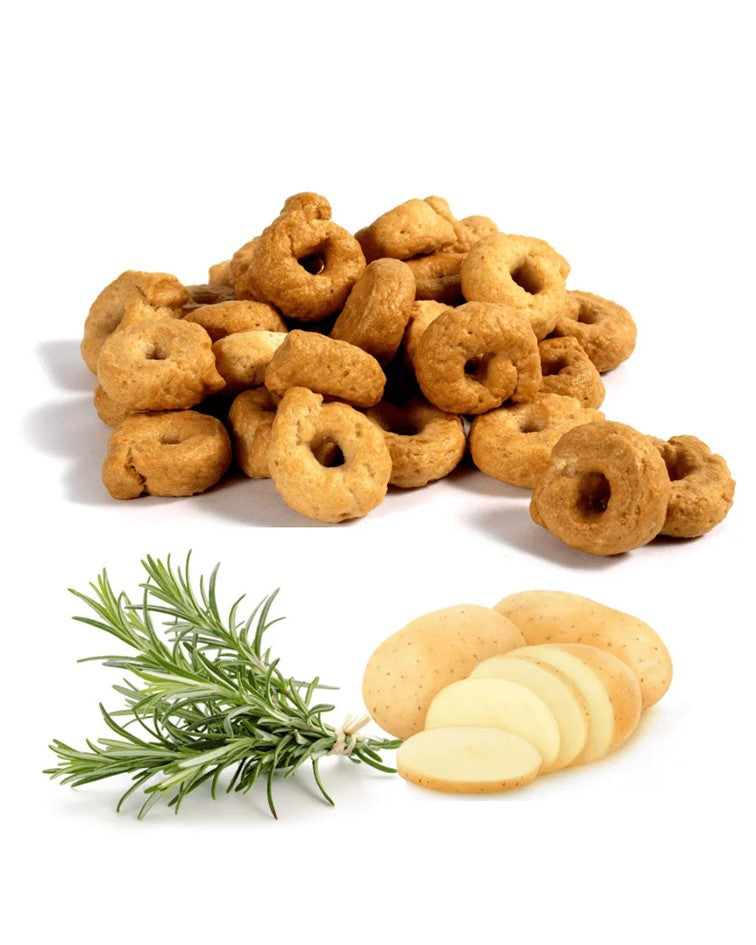 Terre di Puglia Apulian Taralli with Potato and Rosemary 400g