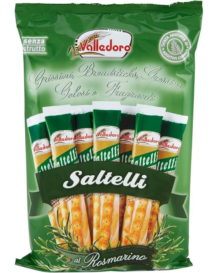 Valledoro Multipack Saltelli Grissini Breadsticks With Rosemary 240g