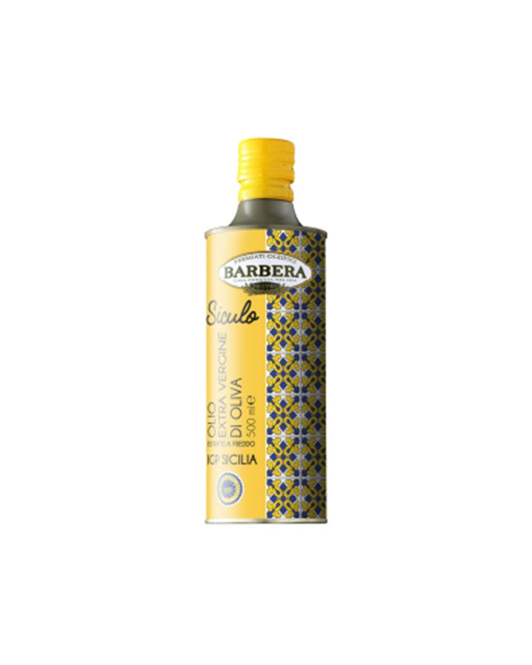 Barbera of Palermo Sicily Cold Pressed Organic Extra Virgin Olive Oil 100% Sicilian Olives 500ml Siculo