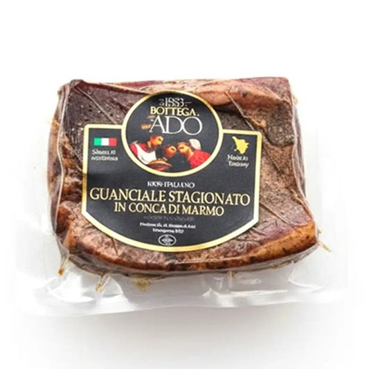 Bottega Ado Guanciale Stagionato - Aged Dry Cured Pork Cheek 300g