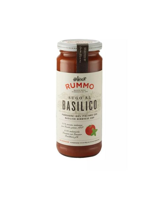 Rummo Basil Tomato Sauce with 100% Italian tomatoes & Genovese Basil DOP 340g